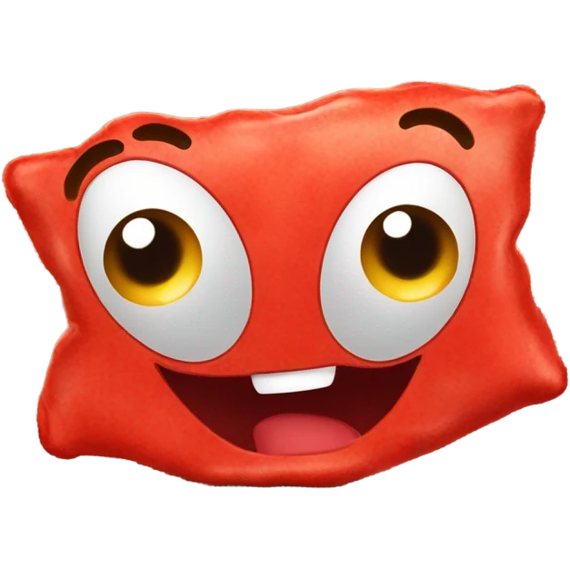 Mad red ravioli emoji
