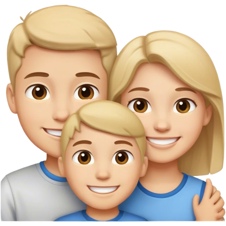 smiling girl with boys emoji