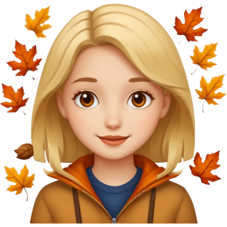fall happy girly emoji artsy  emoji