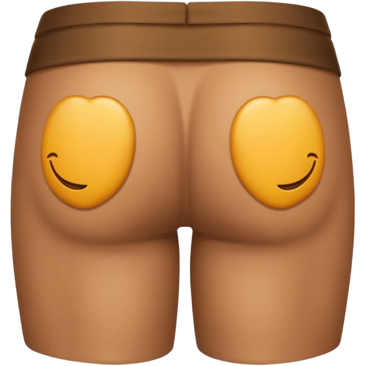 Emoji man showing off his butt emoji