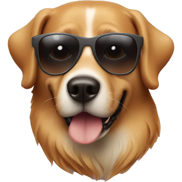 Dog in sunglasses  emoji