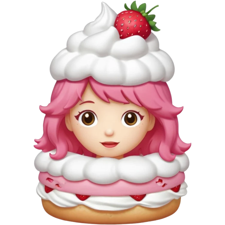 Strawberry shortcake, cutecore emoji