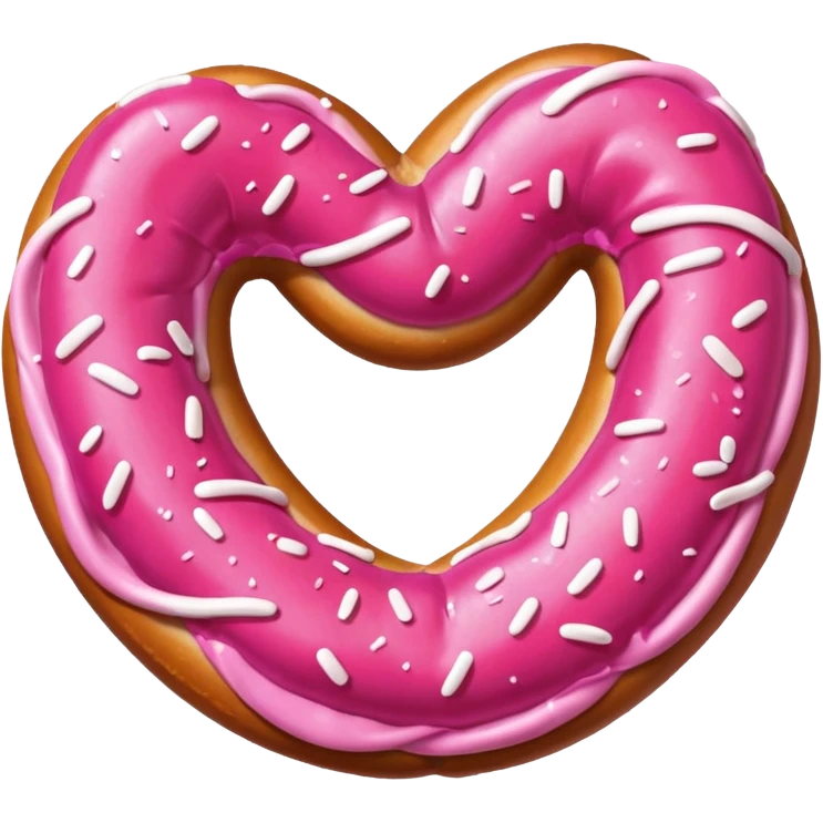 pink pretzel emoji