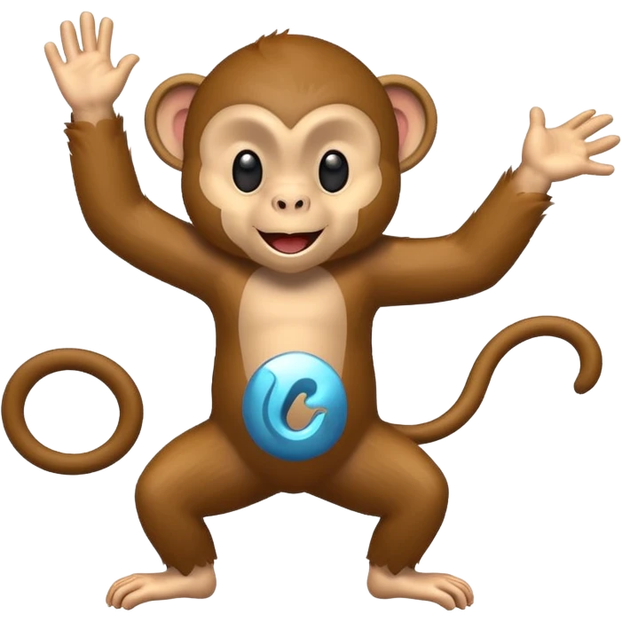 Monkey dancing emoji