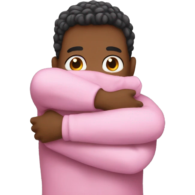 pink skin give a hug emoji
