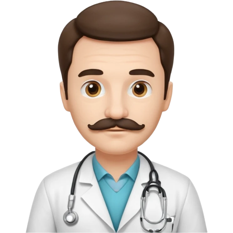 doctor with mustaches emoji