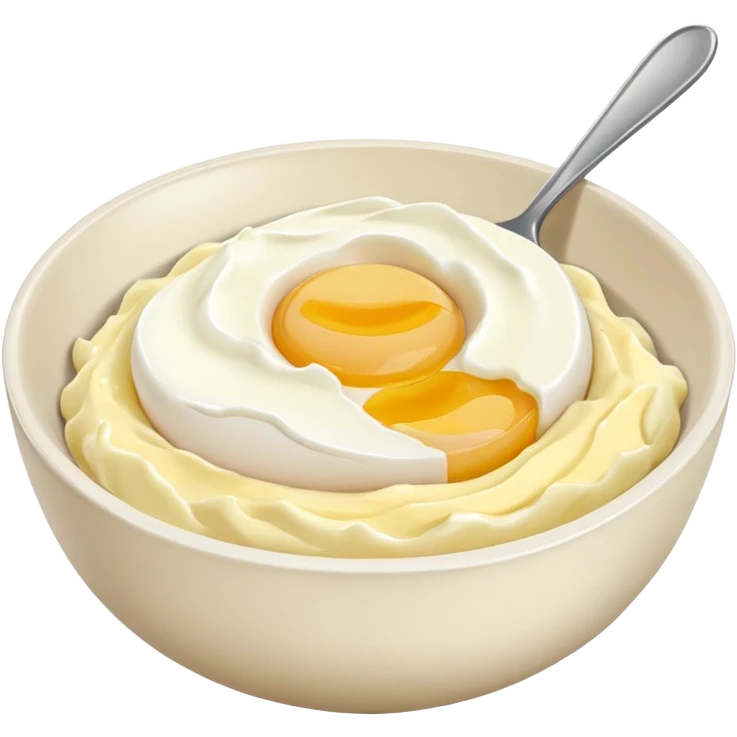 timun + telur rebus hancur + mayonis emoji