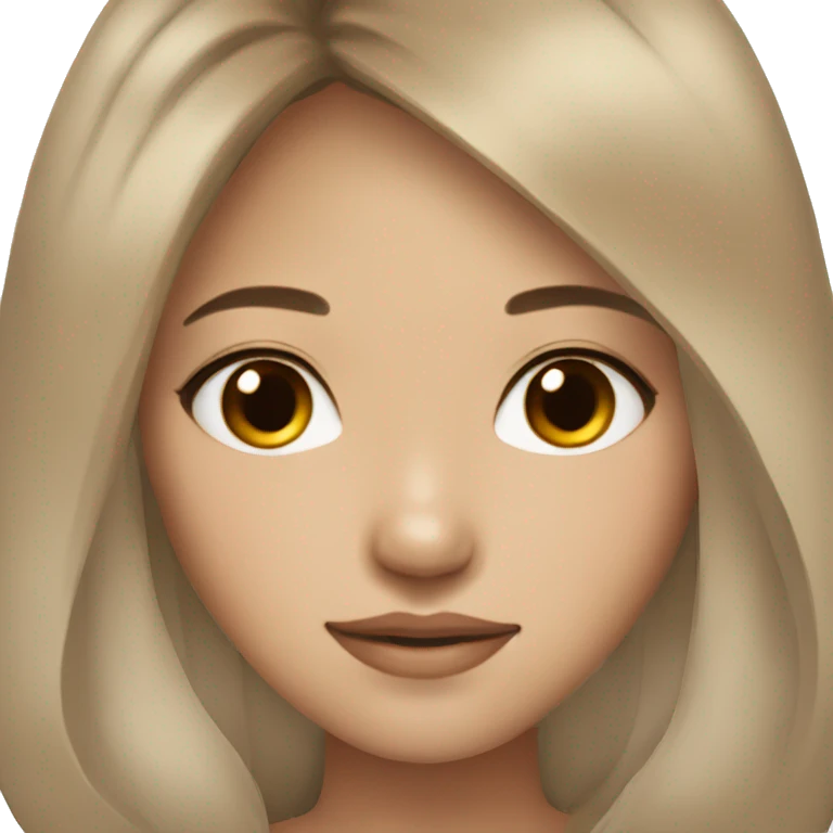stunning asian girl light brown hair  emoji