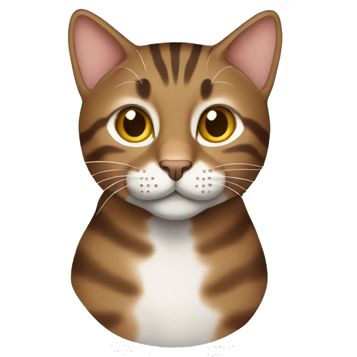 brown tabby cat emoji