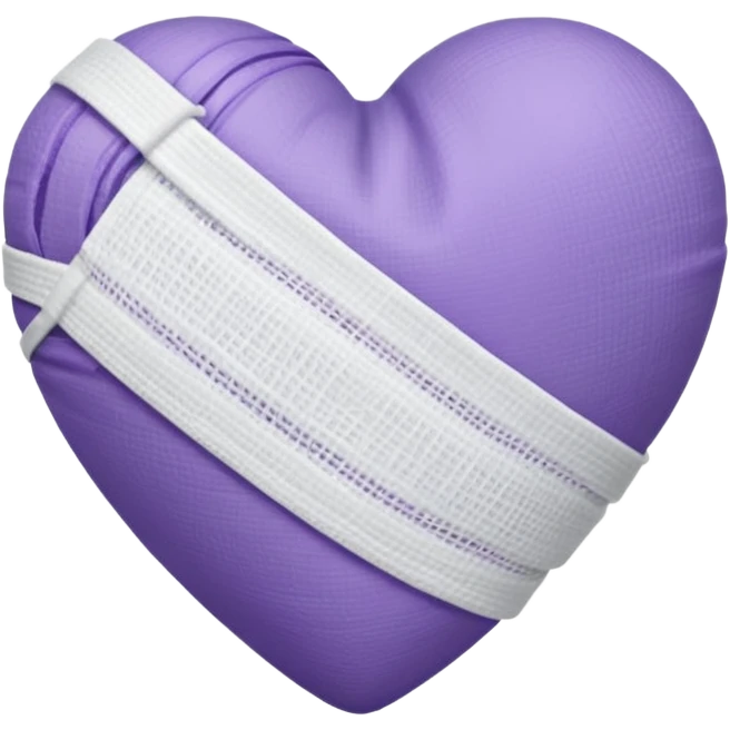 bandaged heart with subtle purple colour emoji