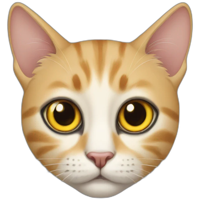 Cat with human eyes emoji
