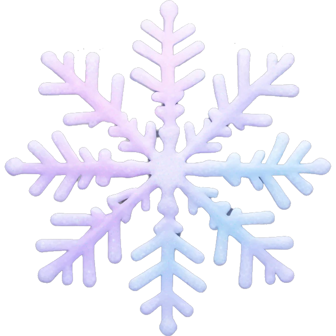 pastel snowflake  emoji