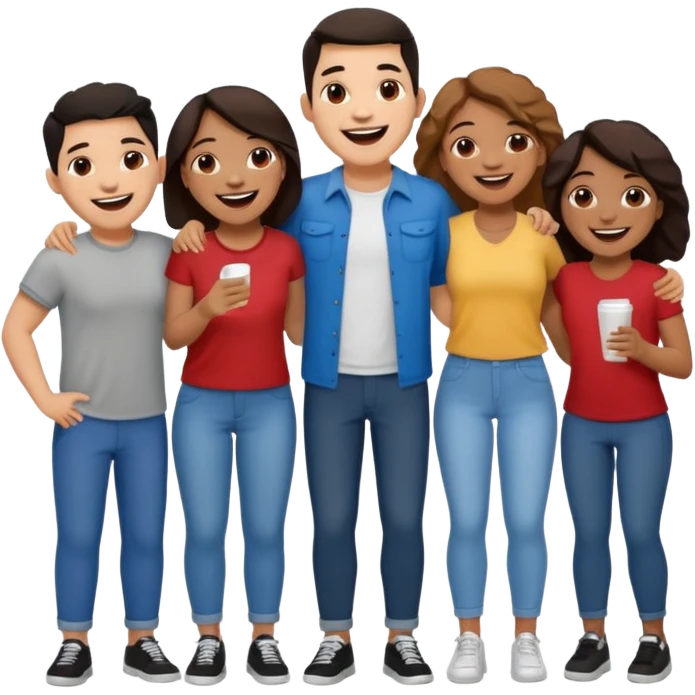 amigos puerto riqueños fuera del campus emoji