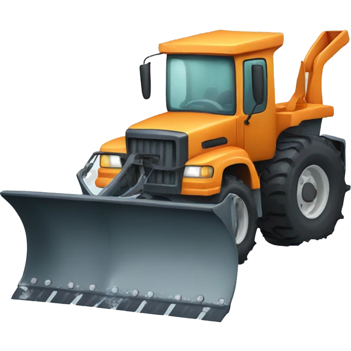 cartoon snow plow emoji