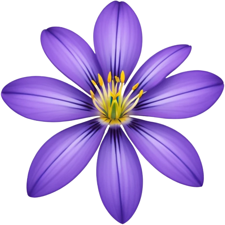 Blue eyed grass flower emoji emoji