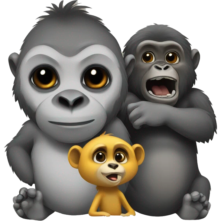 gorilla with meerkat emoji