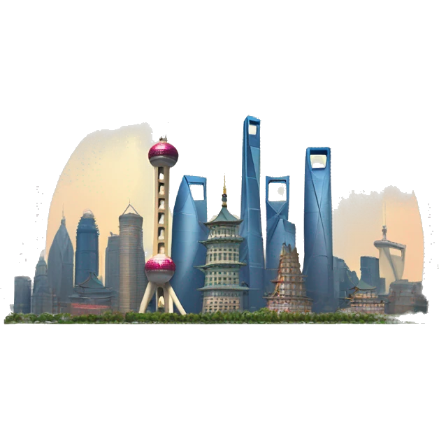 shanghai skyline emoji