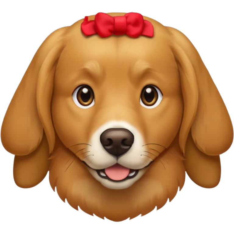 Realistic dog emoji