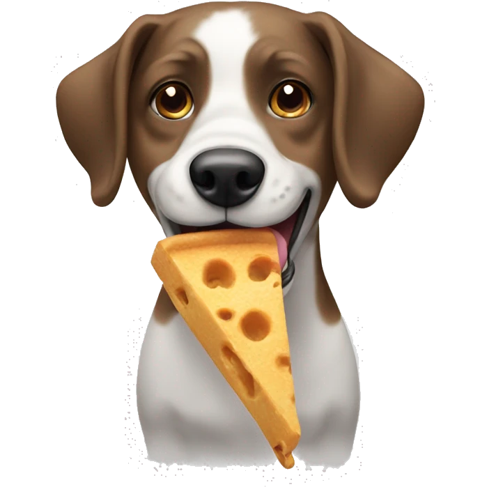 Dog eating food emoji