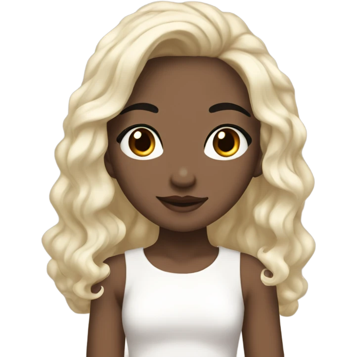 Beautiful girl,Black hair,wavy hair，long hair,Black eyes,Chinese but cream on her face  emoji