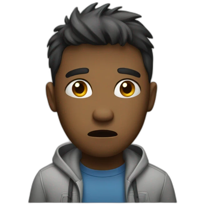 Worried emoji
