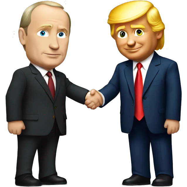 trump shaking hands with putin  emoji