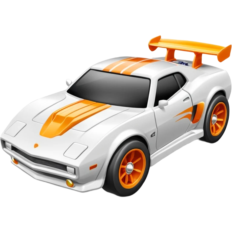 Машинка HotWheels белого цвета в классической упаковке HotWheels. emoji