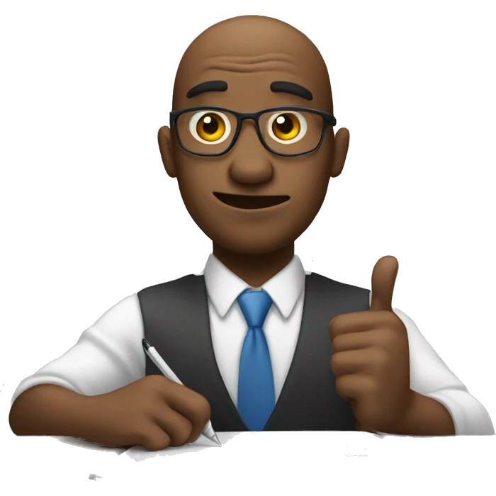 Shaking head while signing emoji