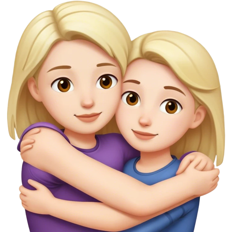 Friend hug emoji