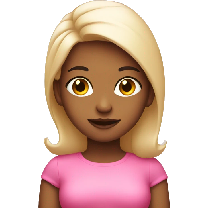 Holiday pink emoji