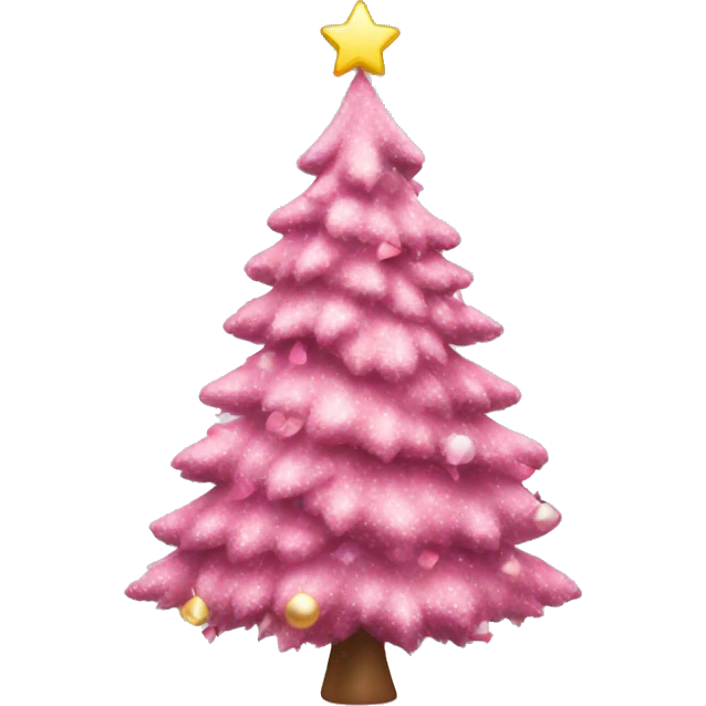 pink christmas tree emoji