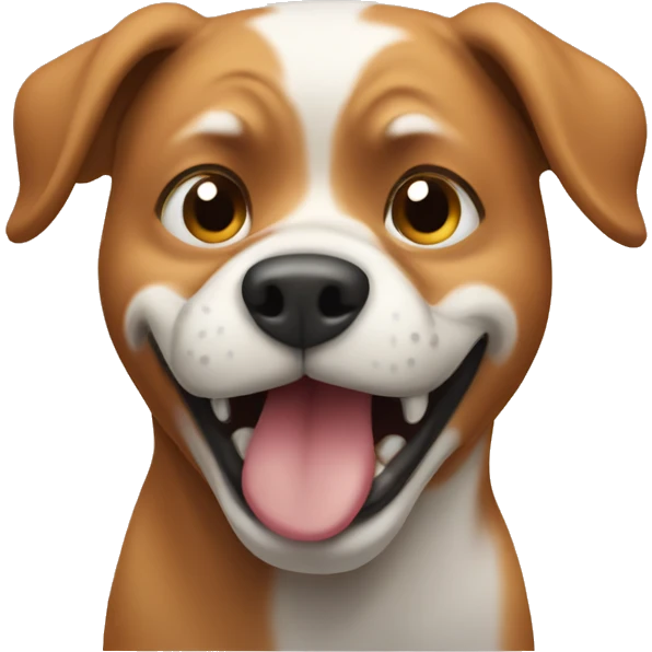 Dog farting emoji