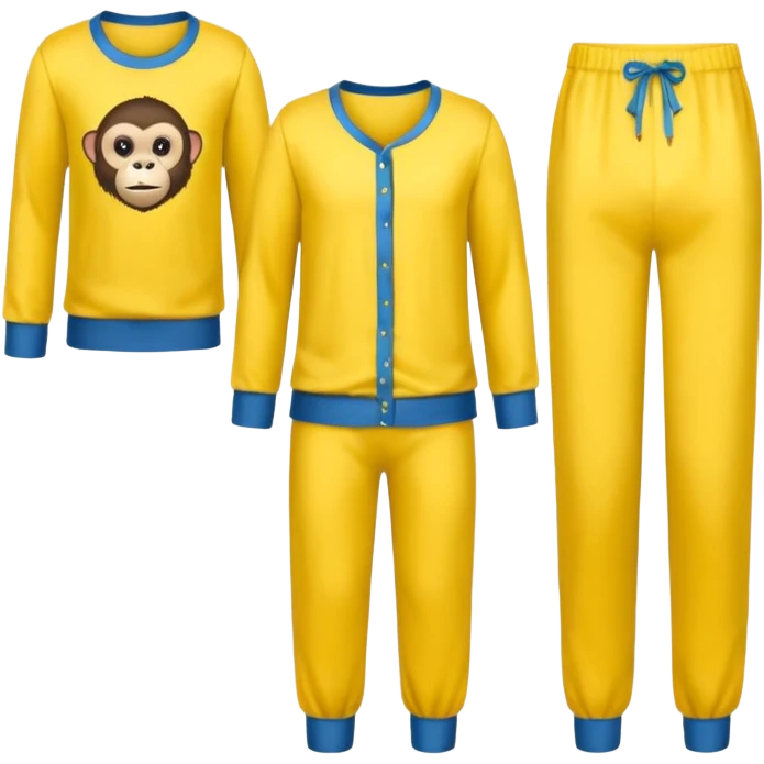 A banana pants in pajamas for the monkeys and gorillaz  emoji