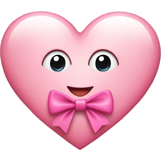 heart wearing a pink bow emoji