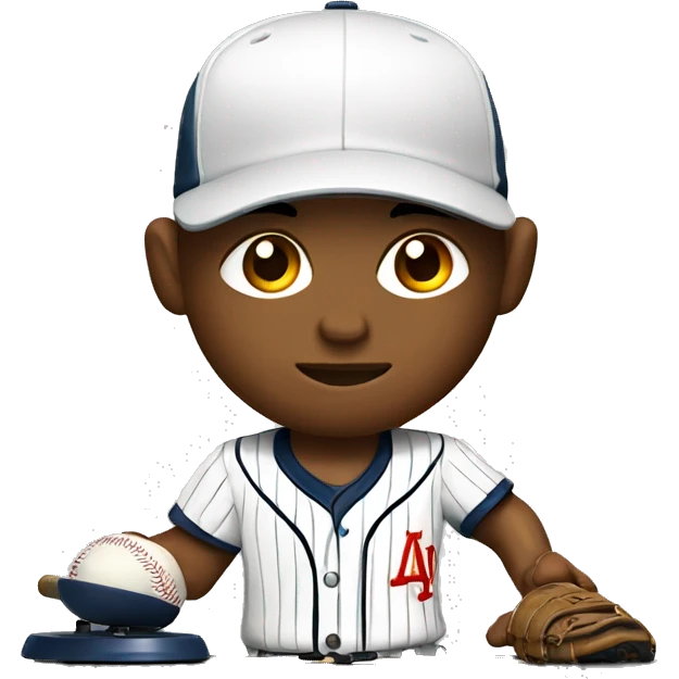 Baseball player with turntable emoji