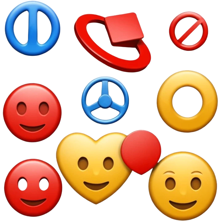 creaza emblema pentru concursul de circulație rutieră emoji