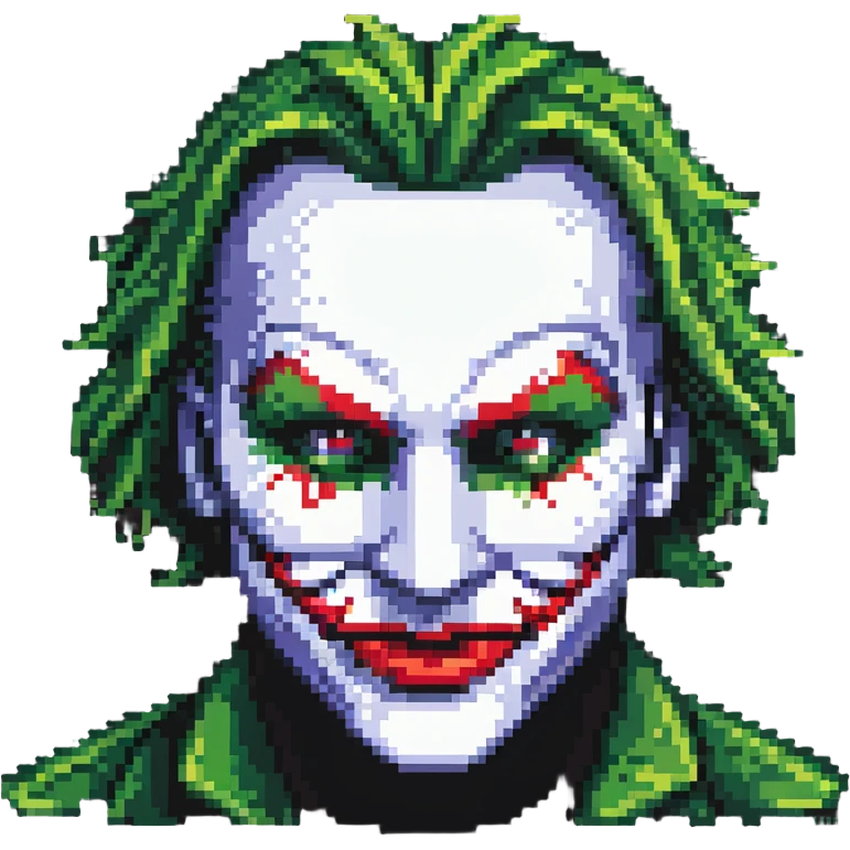 hacker with half red half green joker mask emoji