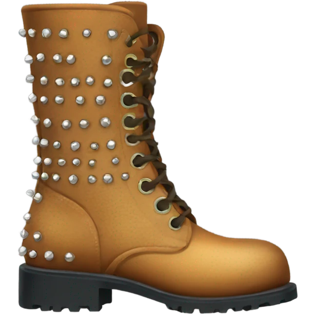 studded leather boot emoji
