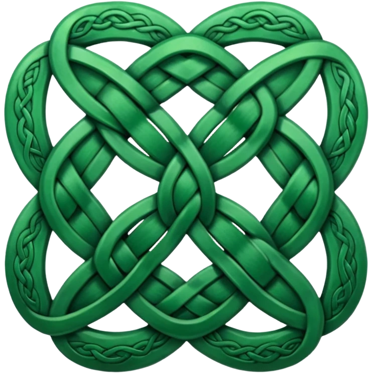 Celtic knot green emoji