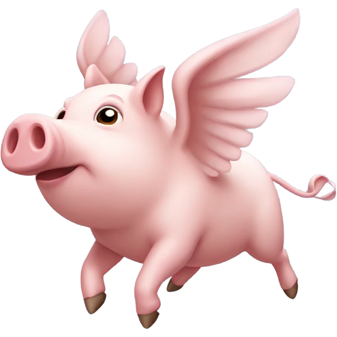 Flying pig emoji