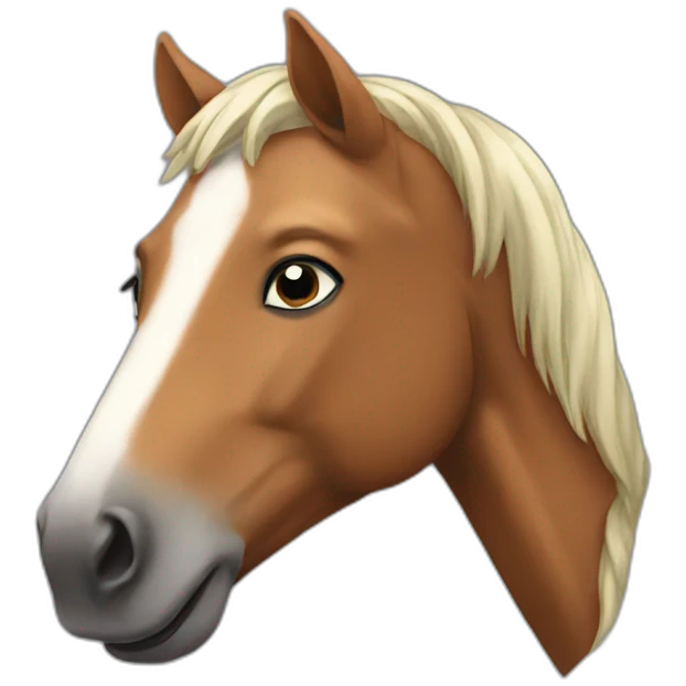 horse-happy emoji