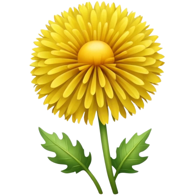 yellow dandelion emoji