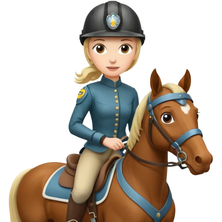 women on horse emoji
