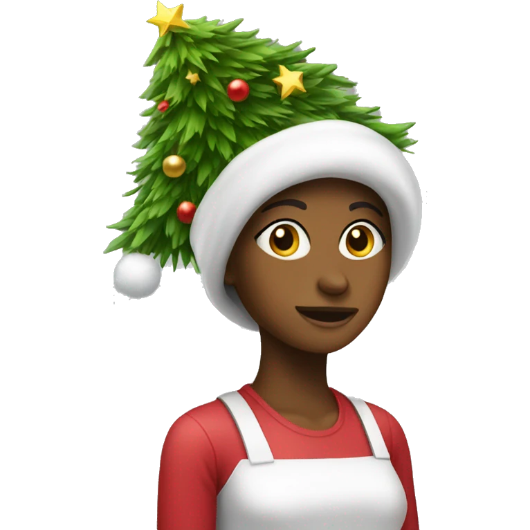 clean girl christmas tree emoji
