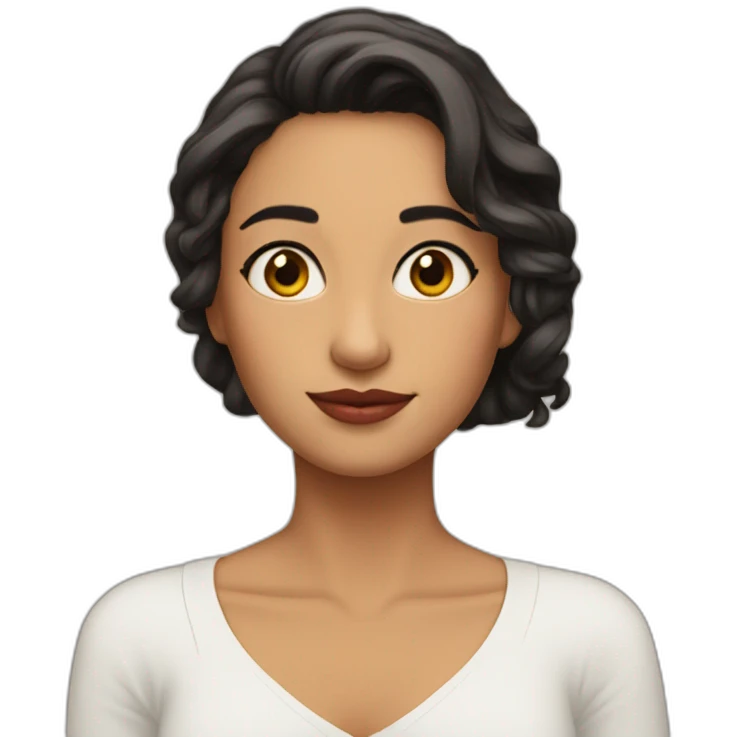 Morocha hermosa emoji
