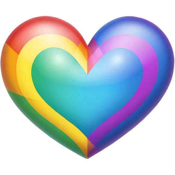 Rainbow heart emoji