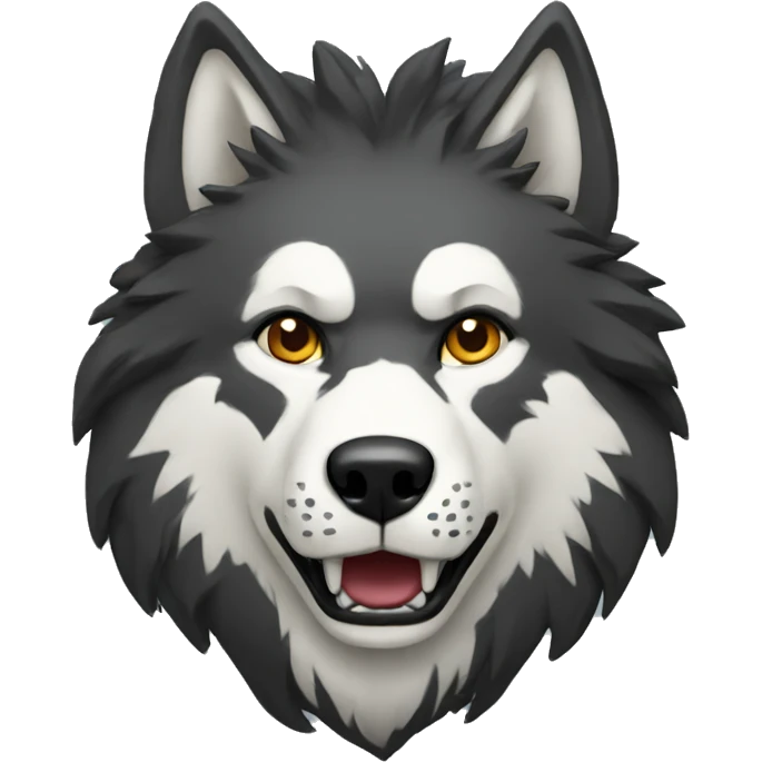 Lobo - enojado emoji