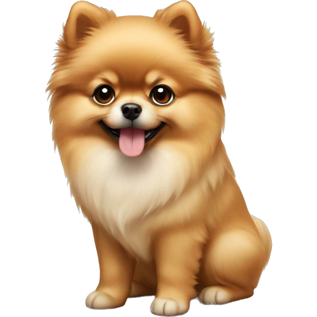 Pomeranian puppy emoji