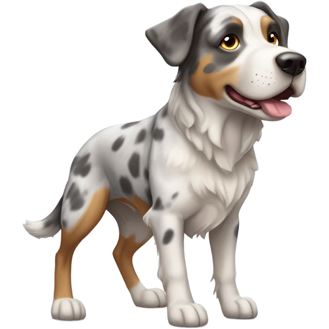 Australian shepherd pitbull mix  emoji