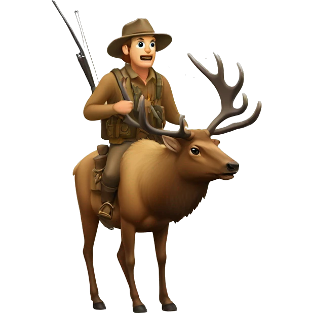 Elk hunting emoji